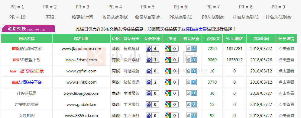 主动寻找友链