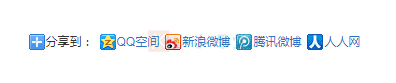 百度分享按钮文字式