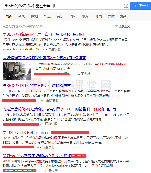 原创文章排名情况