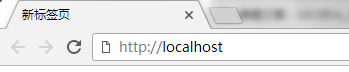在浏览器地址栏输入“local”