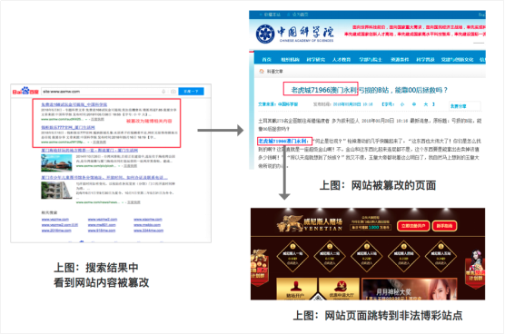 网站被黑后可能出现的页面示例