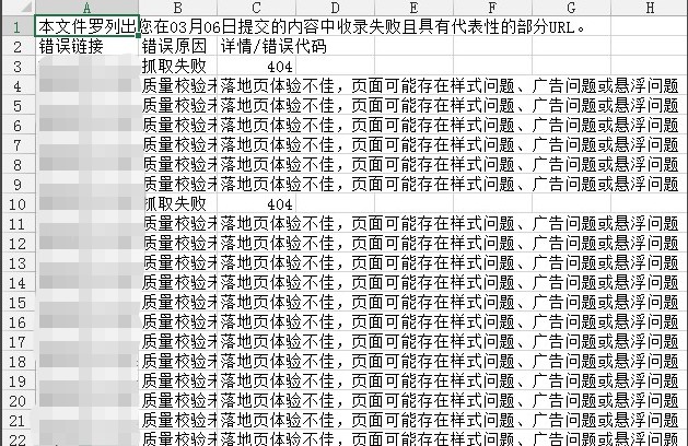 问题反馈信息