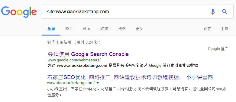 查看您网站中编入索引的页面