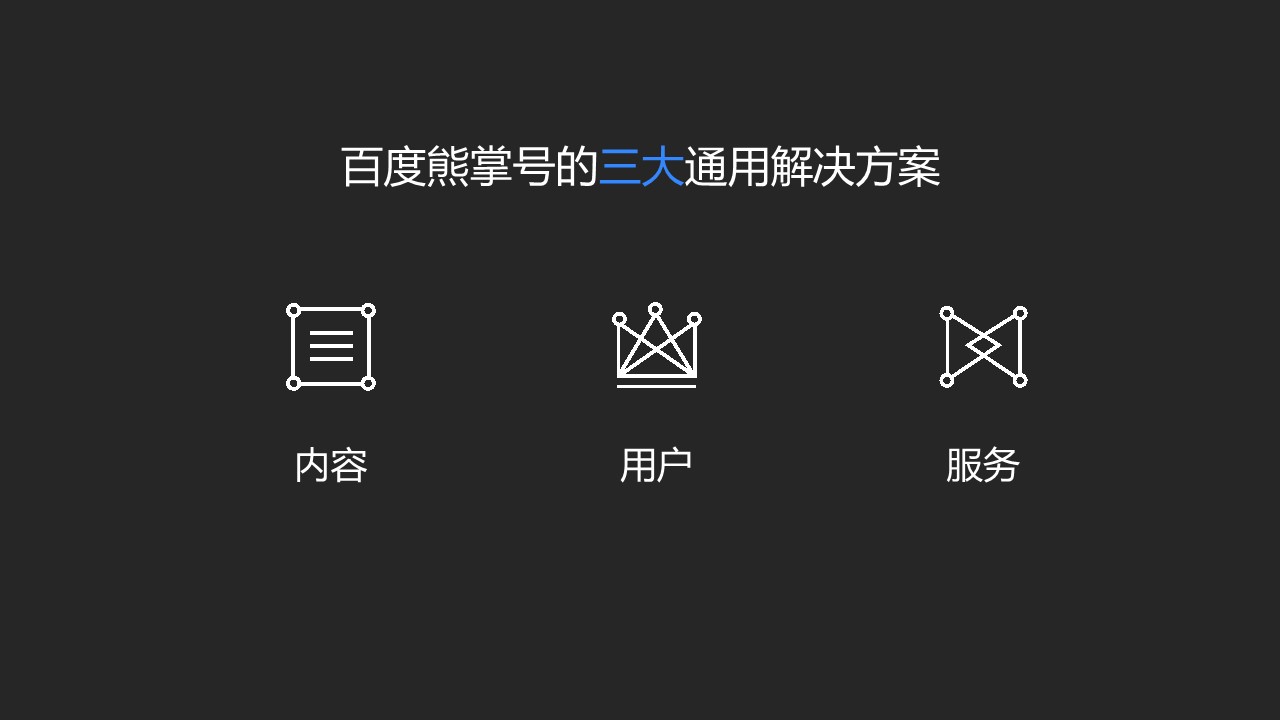 熊掌号三个层面的解决方案