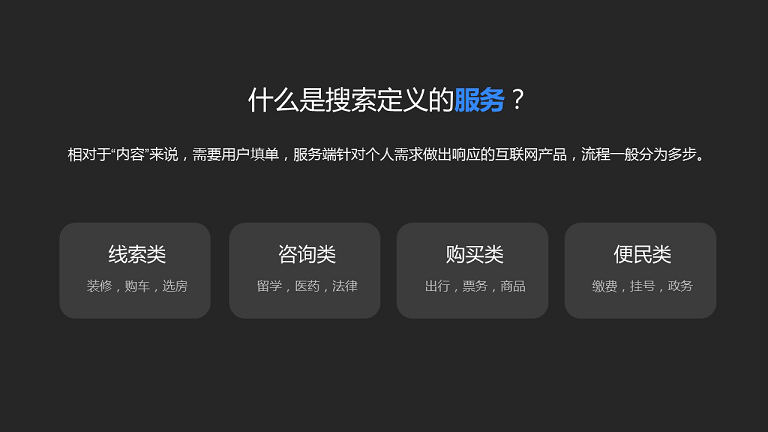 搜索定义下的服务