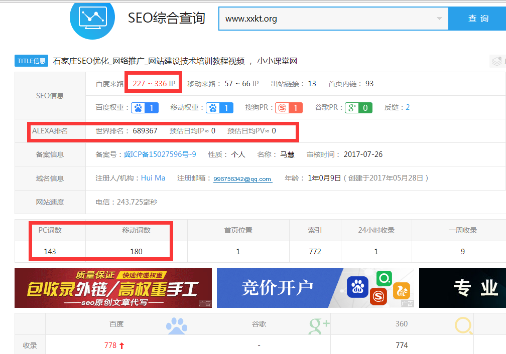 爱站网数据流量预估