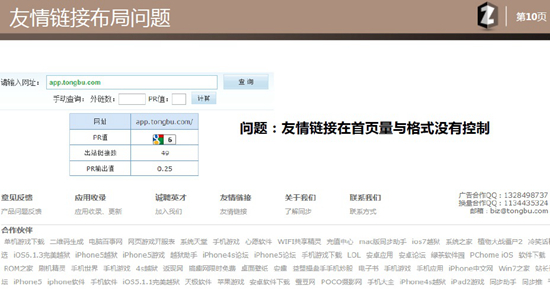 友情链接比较杂乱