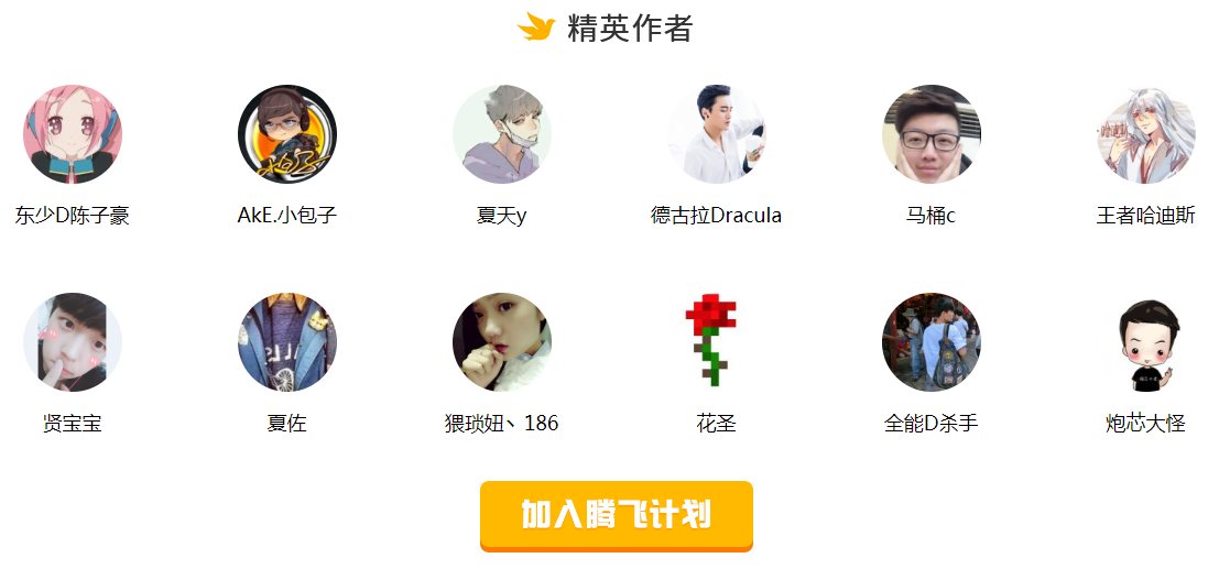 已加入的精英作者