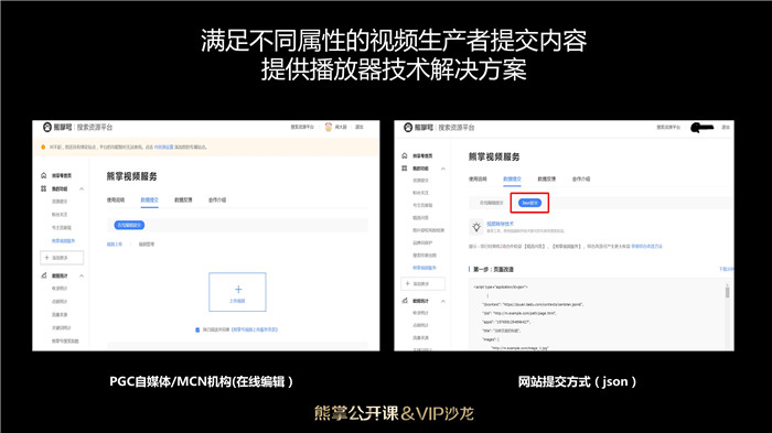 满足不同视频提供者需求