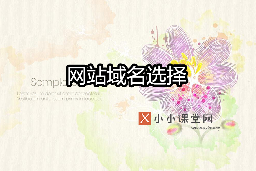 网站域名选择