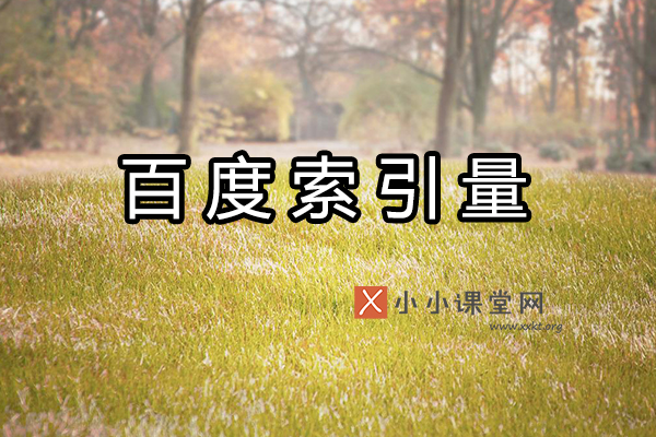 百度索引量