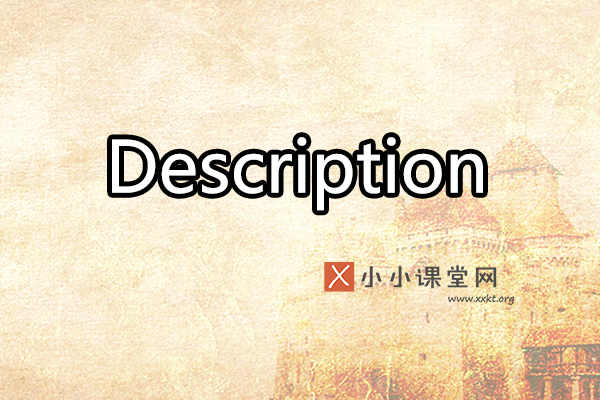 description是什么意思