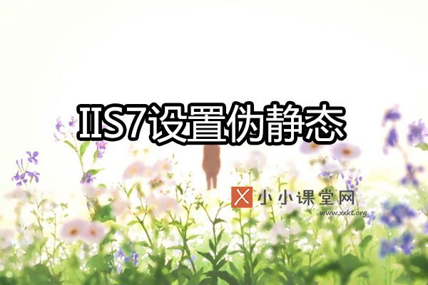 IIS7.5设置伪静态