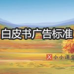 白皮书广告标准