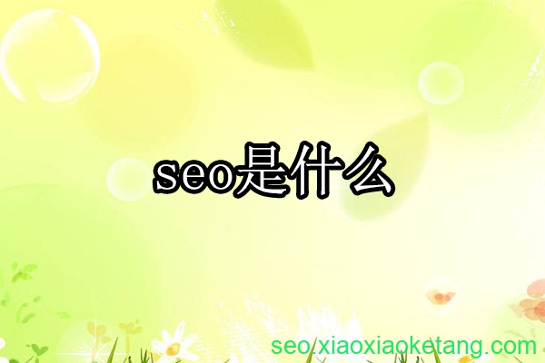 seo是什么意思