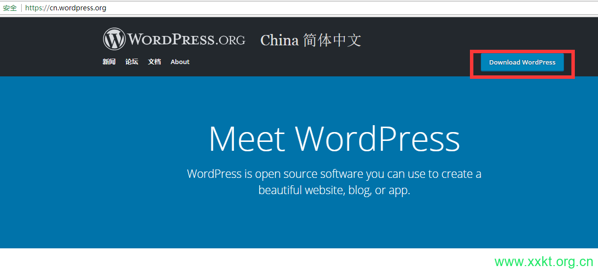 下载WordPress